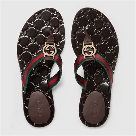 gucci thong sandals women's